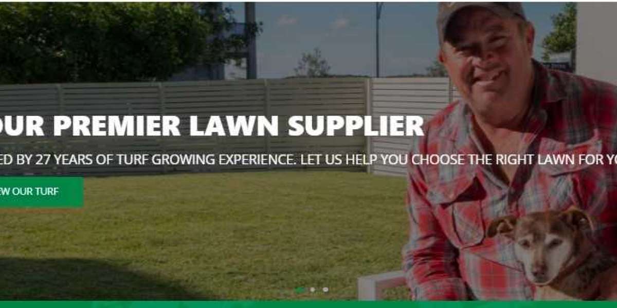 Lay new turf in your landscape.