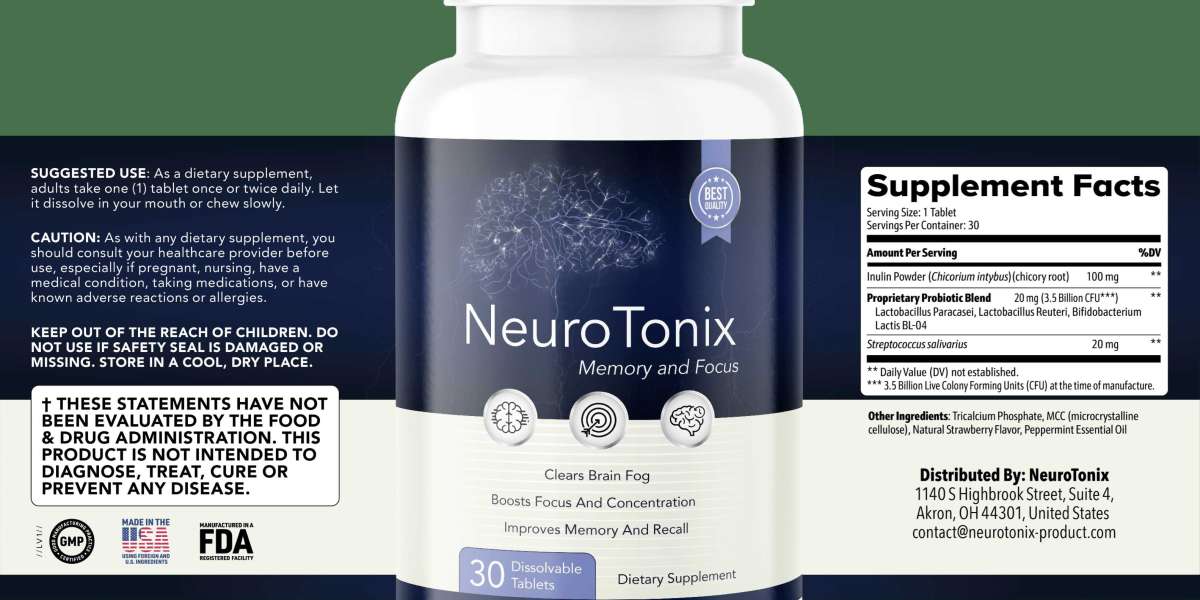 NeuroTonix Boost Cognition, Maintains Memory, Achieve Perfection Enhanced Your Focus Ability FDA Approved(Work Or Hoax)