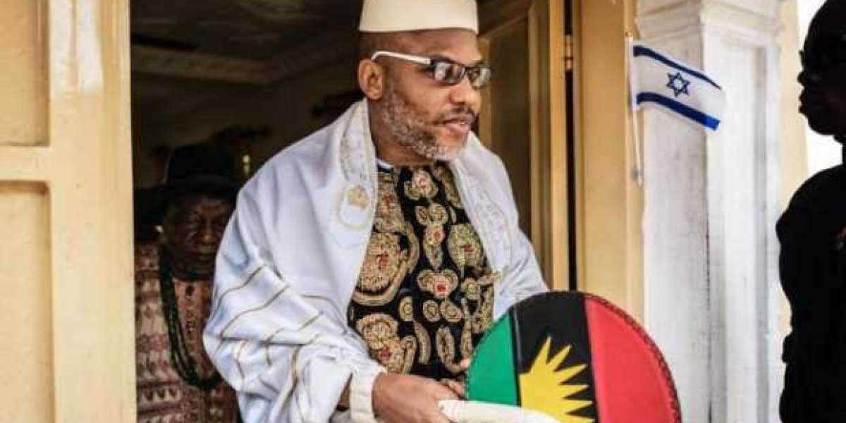 IPOB Members Protest Nnamdi Kanu's Continued Detention, Vow To Stop 2023 Elections In South-East Nigeria
